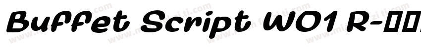 Buffet Script W01 R字体转换